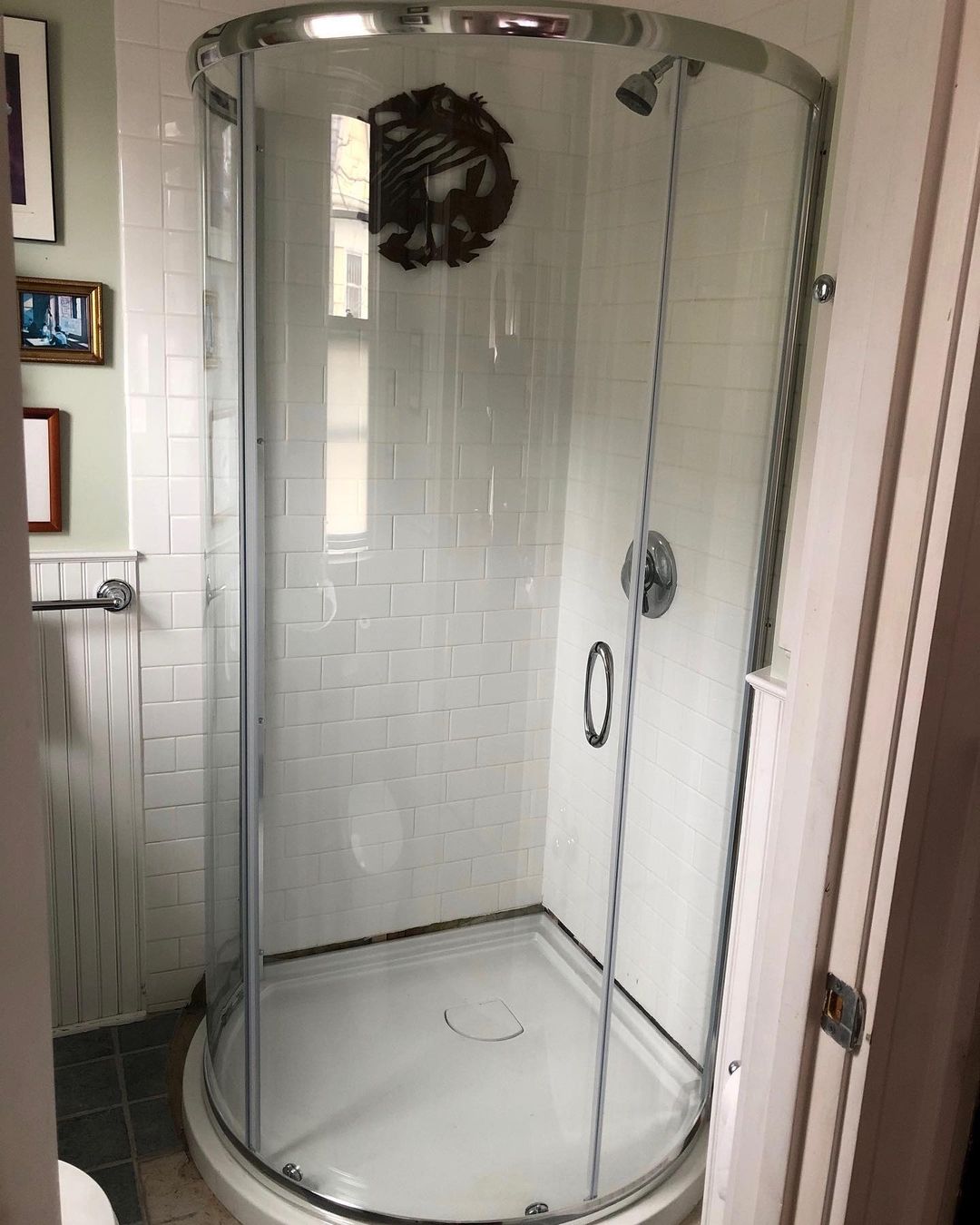 Rounded Shower Glass Enclosure