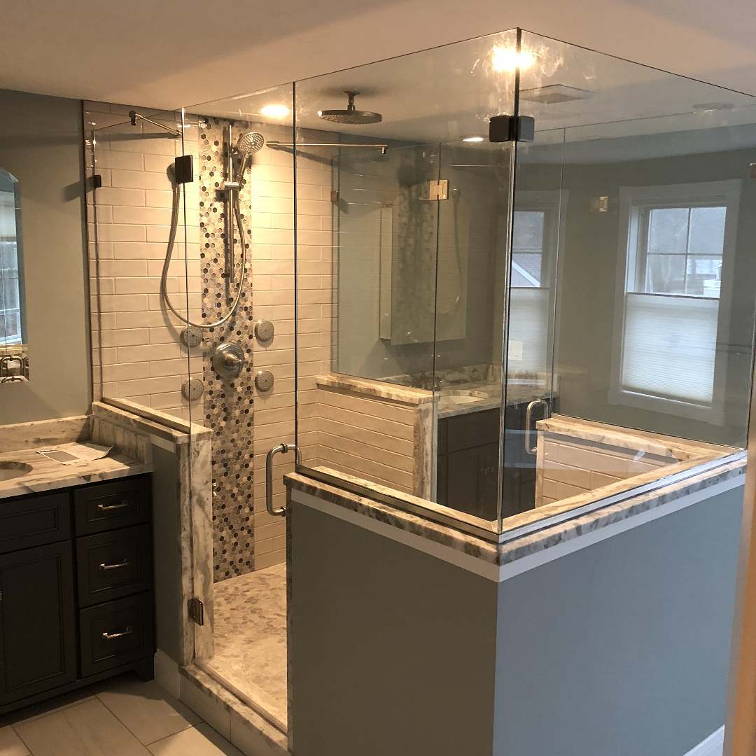 Shower Glass Doors on Cape Cod - 1