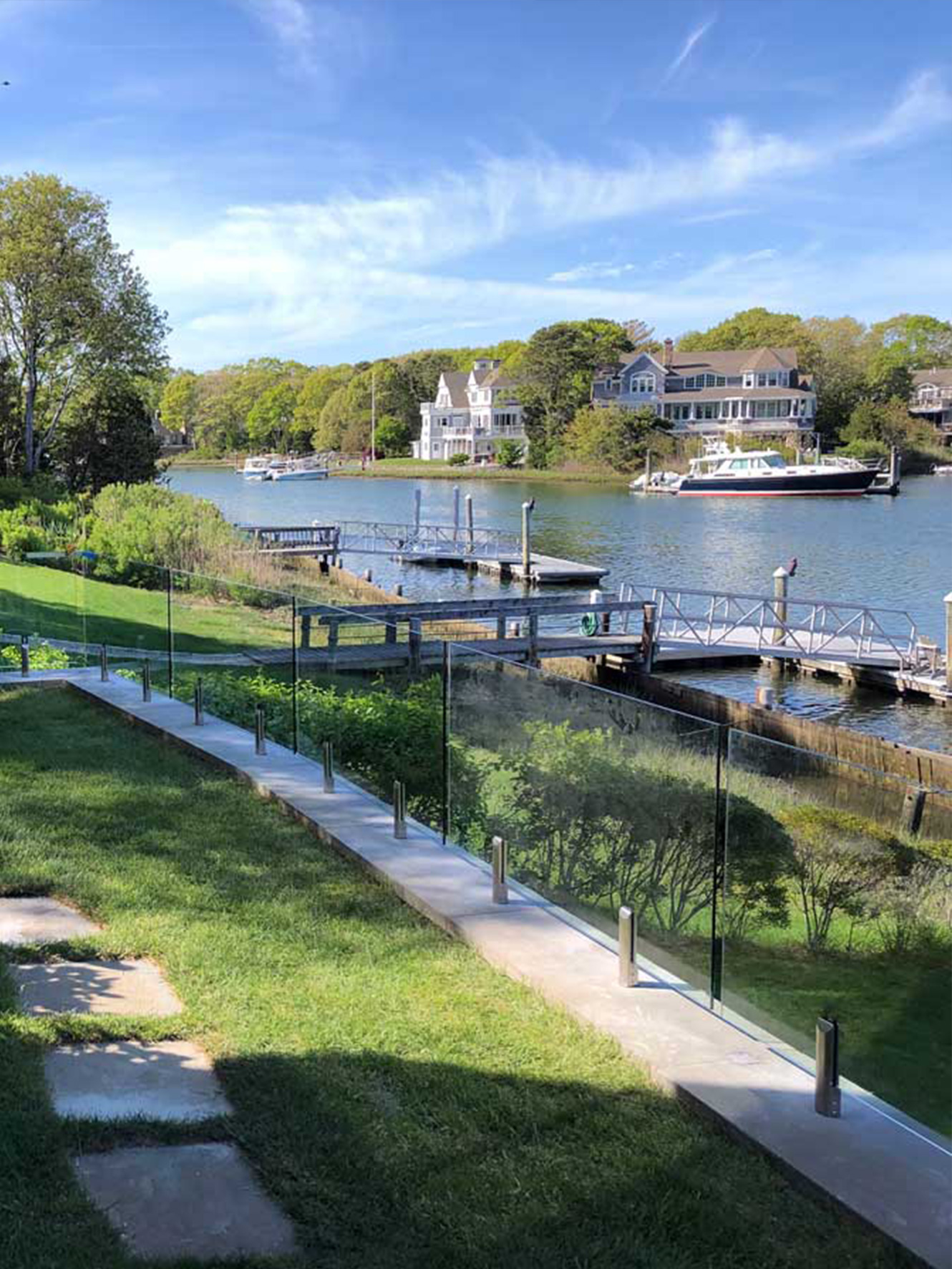 Outdoor Glass Railings on Nantucket - 1