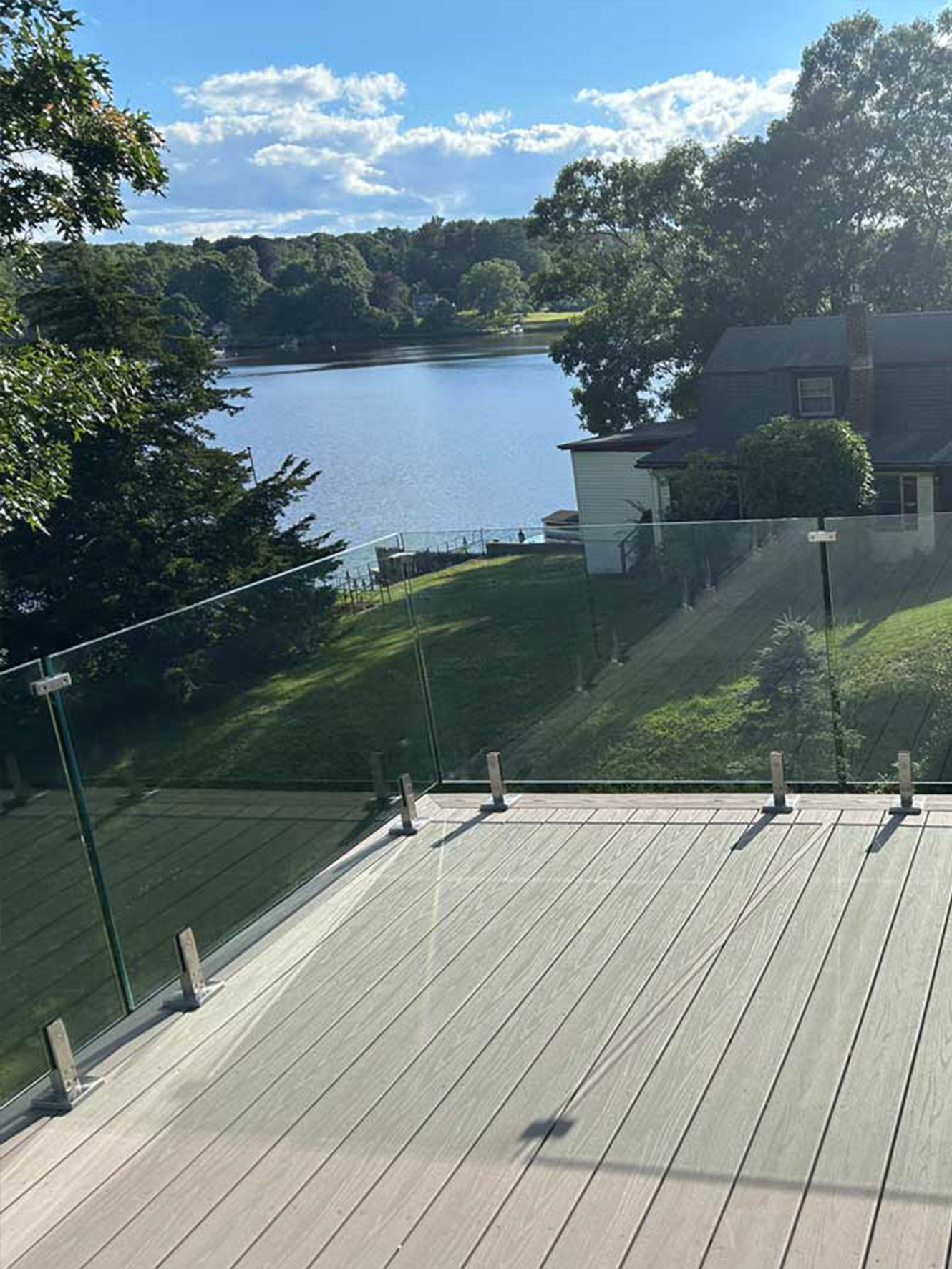 Glass Deck Railings in Massachusetts - 1